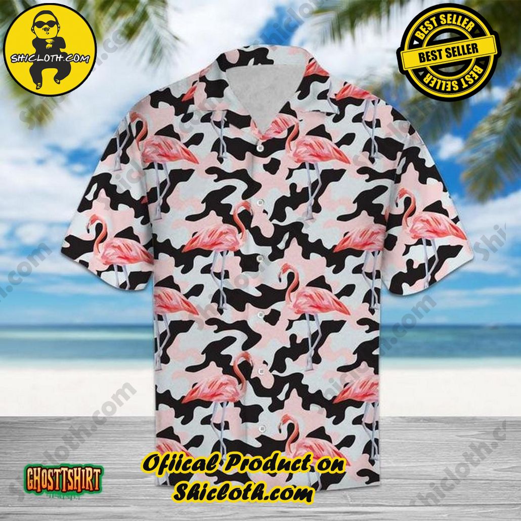 Discover the Perfect Beachwear: Shicloth's Stylish Summer Shirts for Your Next Vacation 6 Amazing Camo Flamingo Aloha Hawaiian Shirt
