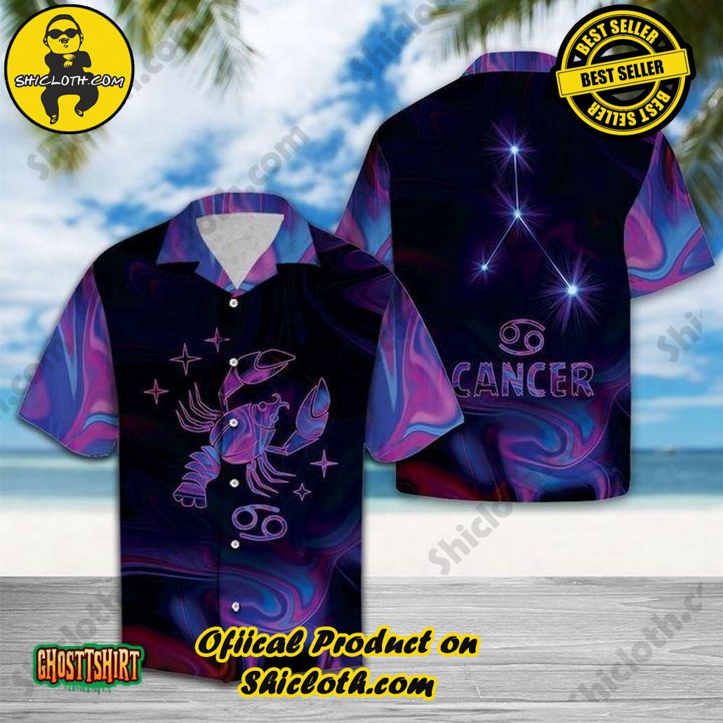 Discover the Perfect Beachwear: Shicloth's Stylish Summer Shirts for Your Next Vacation 8 Amazing Cancer Horoscope Purple Aloha Hawaiian Shirt