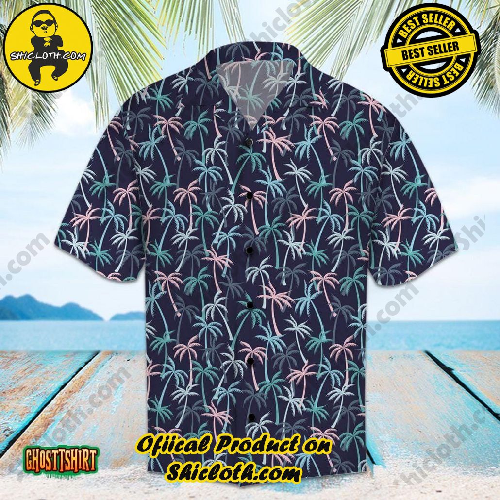 Discover the Perfect Beachwear: Shicloth's Stylish Summer Shirts for Your Next Vacation 24 Amazing Coconut Palm Navy Aloha Hawaiian Shirt