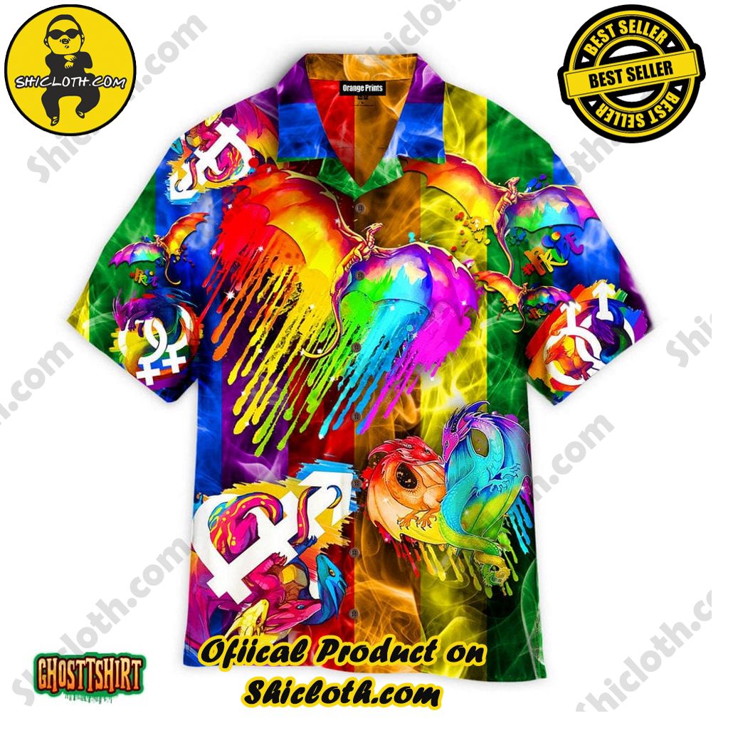 Discover the Perfect Beachwear: Shicloth's Stylish Summer Shirts for Your Next Vacation 30 Amazing Colorful LGBT Heart Pride Aloha Hawaiian Shirt