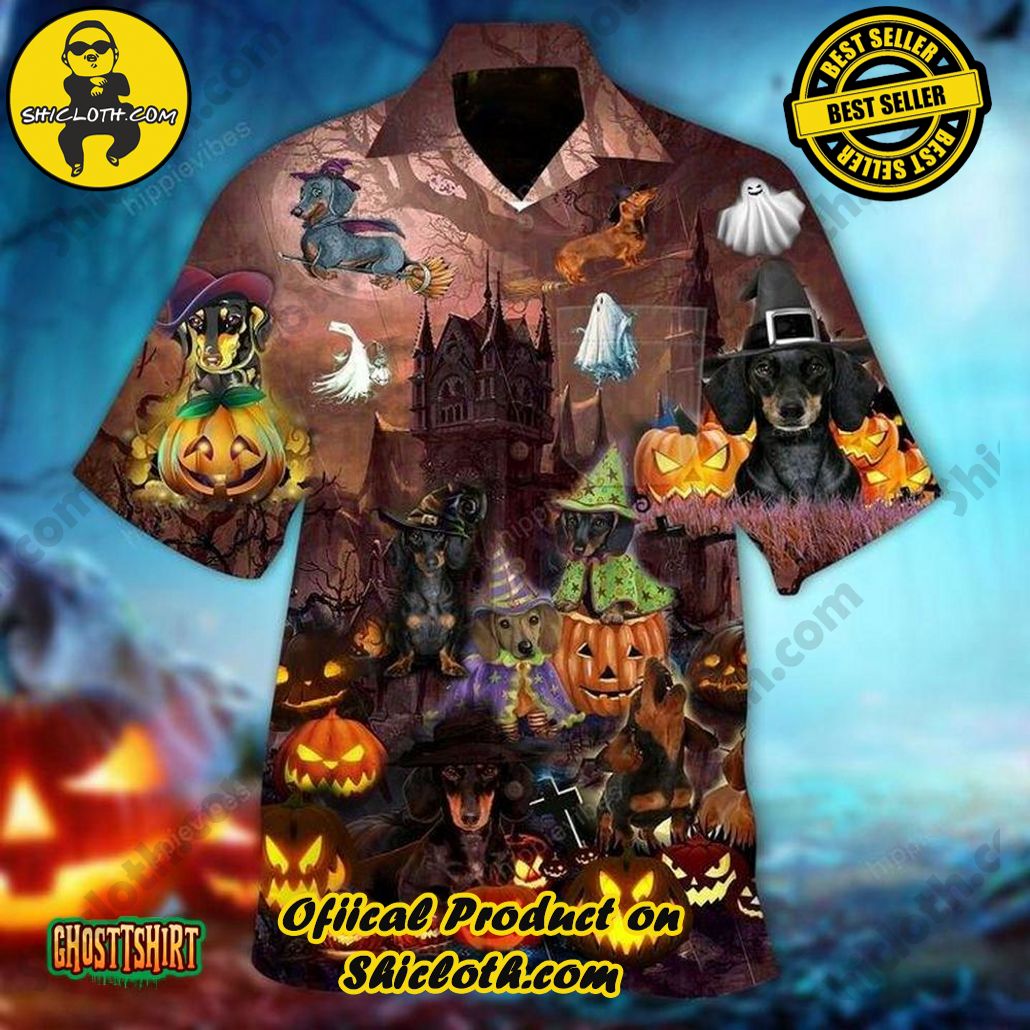 Discover the Perfect Beachwear: Shicloth's Stylish Summer Shirts for Your Next Vacation 34 Amazing Dachshund Halloween Aloha Hawaiian Shirt