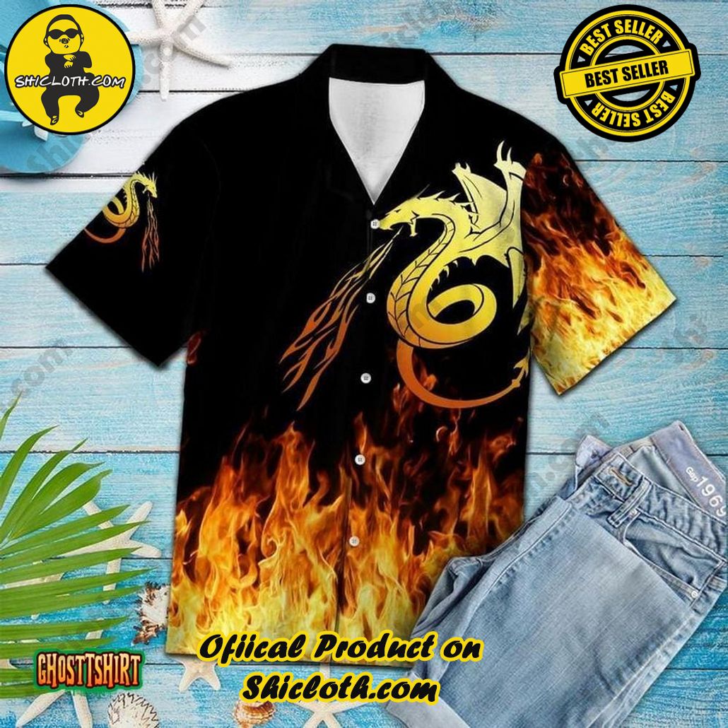 Discover the Perfect Beachwear: Shicloth's Stylish Summer Shirts for Your Next Vacation 40 Amazing Dragon Fire Aloha Hawaiian Shirt