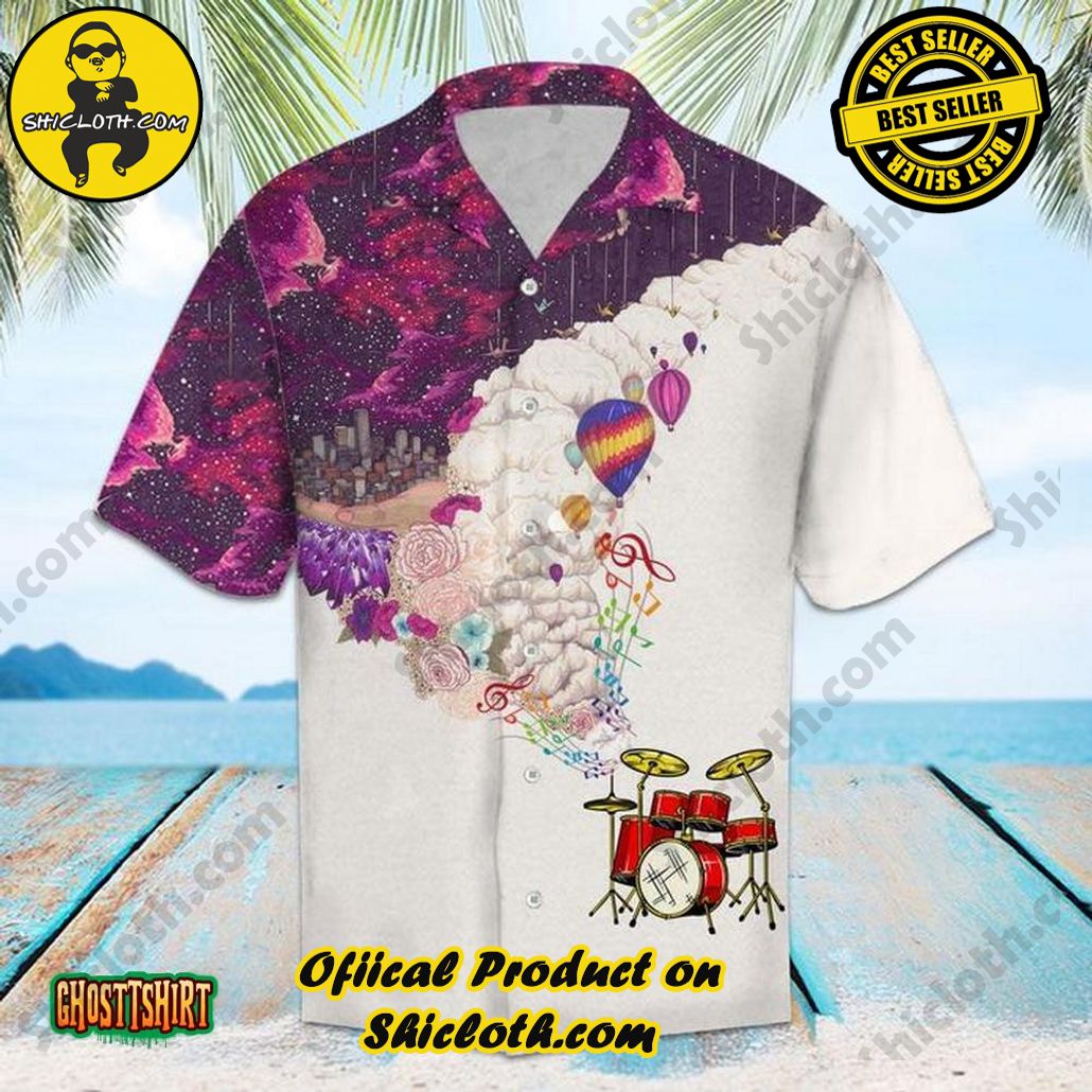 Discover the Perfect Beachwear: Shicloth's Stylish Summer Shirts for Your Next Vacation 43 Amazing Drums Aloha Hawaiian Shirt For Men & For Women