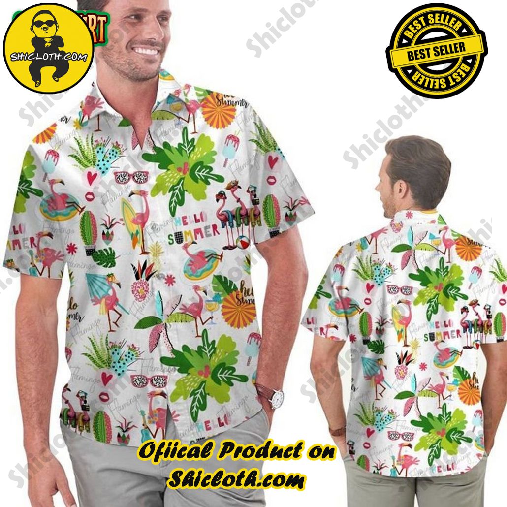 Discover the Perfect Beachwear: Shicloth's Stylish Summer Shirts for Your Next Vacation 51 Amazing Flamingo Hello Summer Hawaiian Shirt