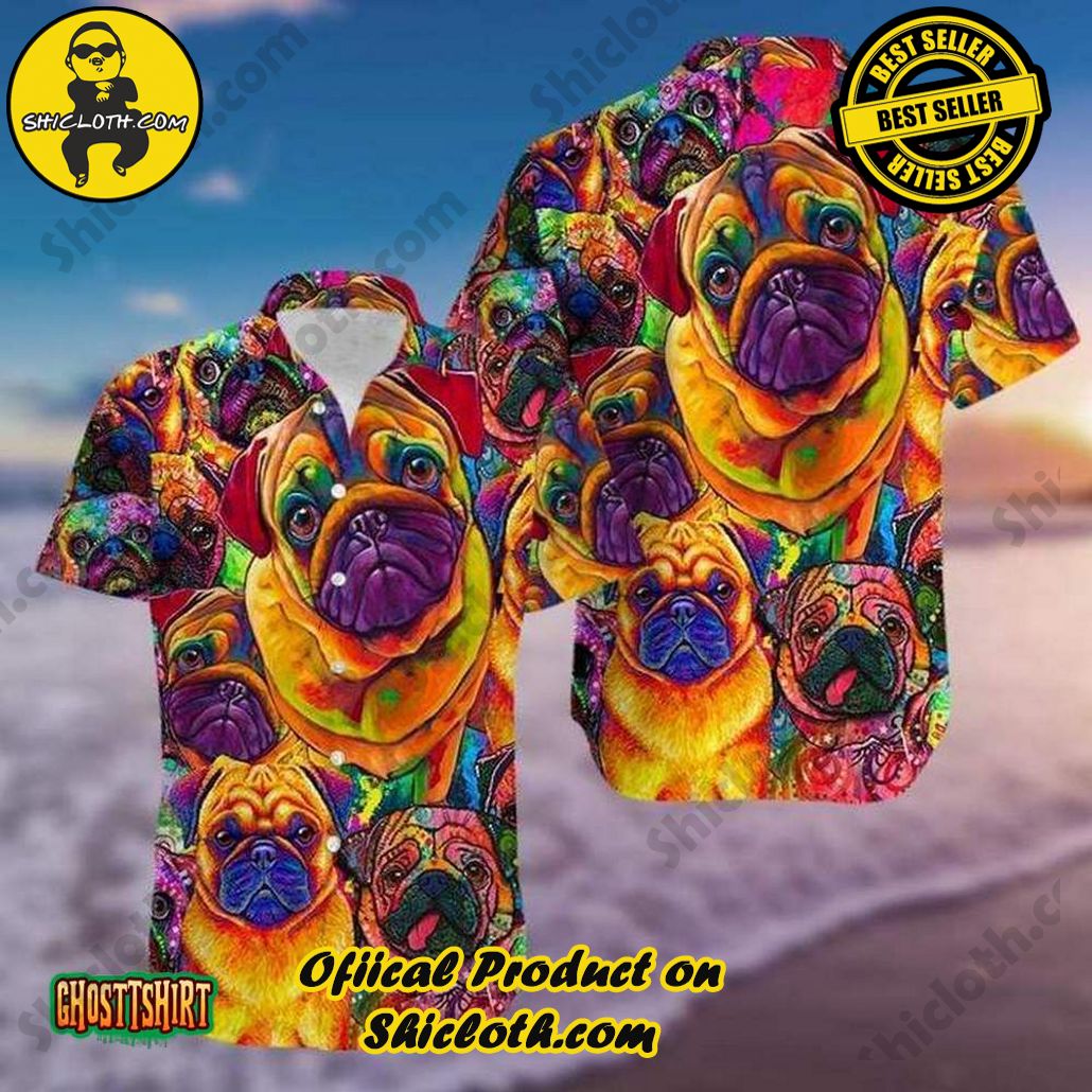 Discover the Perfect Beachwear: Shicloth's Stylish Summer Shirts for Your Next Vacation 56 Amazing Galaxy Pug Aloha Hawaiian Shirt