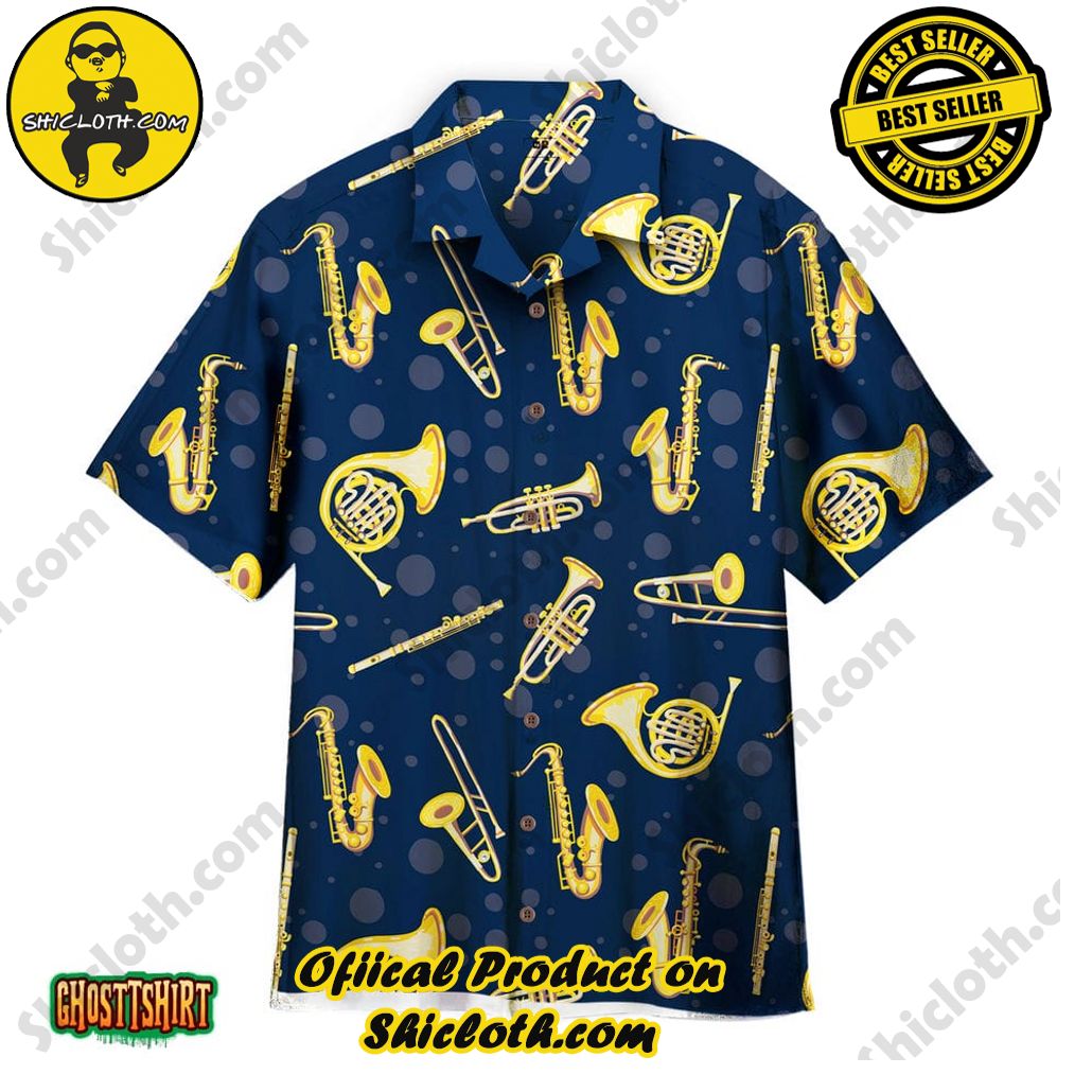 Discover the Perfect Beachwear: Shicloth's Stylish Summer Shirts for Your Next Vacation 61 Amazing Gold Musical Instruments Blue Aloha Hawaiian Shirt