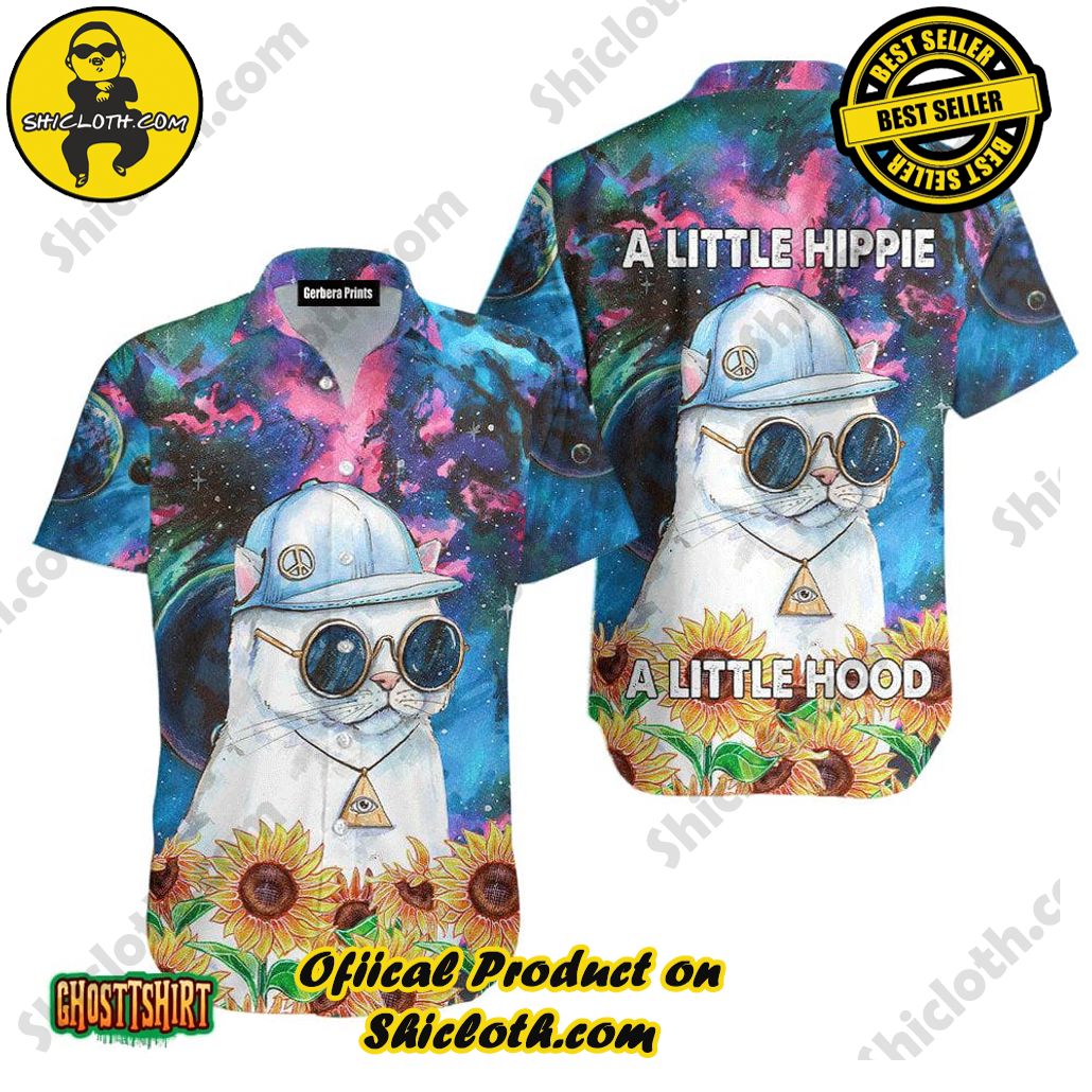 Discover the Perfect Beachwear: Shicloth's Stylish Summer Shirts for Your Next Vacation 74 Amazing Hippie Cats And Sunflower Aloha Hawaiian Shirt