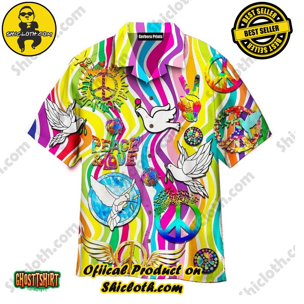 Discover the Perfect Beachwear: Shicloth's Stylish Summer Shirts for Your Next Vacation 76 Amazing Hippie Dove Nature Aloha Hawaiian Shirt