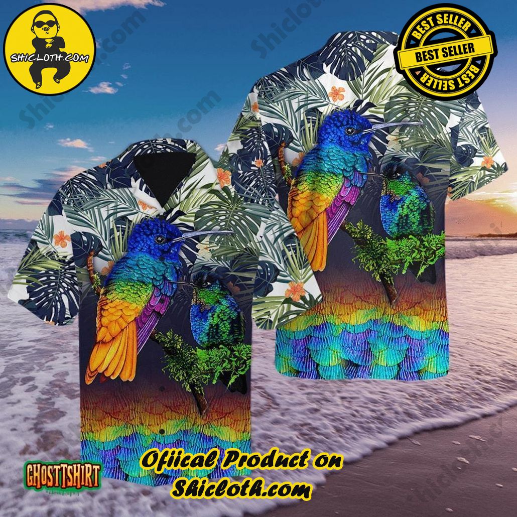 Discover the Perfect Beachwear: Shicloth's Stylish Summer Shirts for Your Next Vacation 85 Amazing Hummingbird Tropical Colorful Aloha Hawaiian Shirt