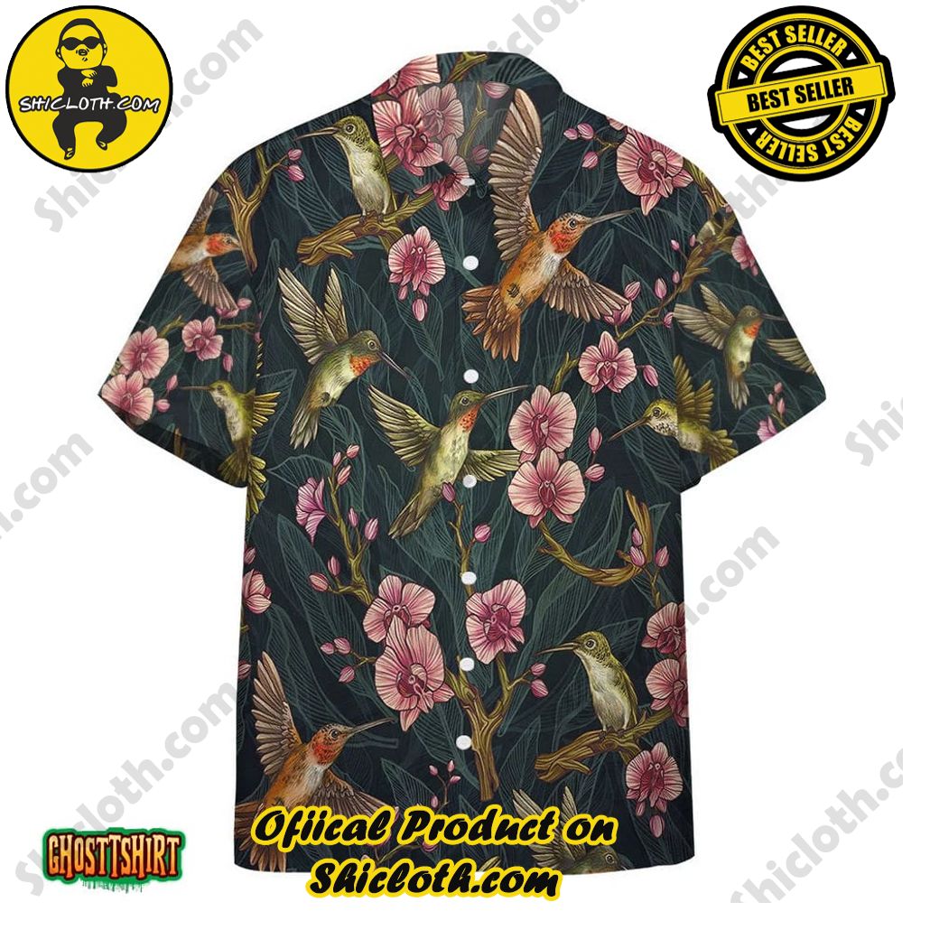 Discover the Perfect Beachwear: Shicloth's Stylish Summer Shirts for Your Next Vacation 86 Amazing Hummingbirds Floral Aloha Hawaiian Shirt