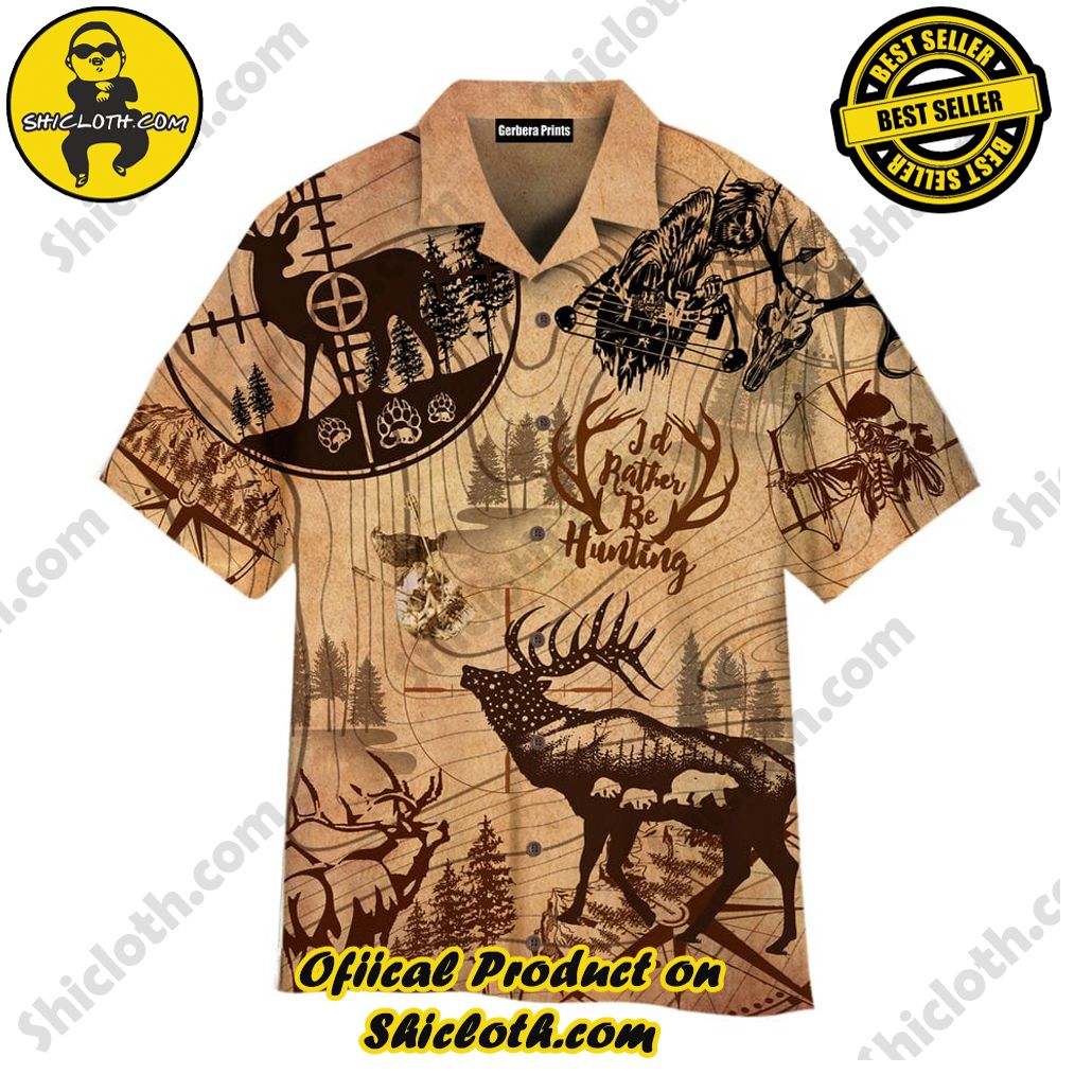 Discover the Perfect Beachwear: Shicloth's Stylish Summer Shirts for Your Next Vacation 87 Amazing Hunting Deer Brown Aloha Hawaiian Shirt