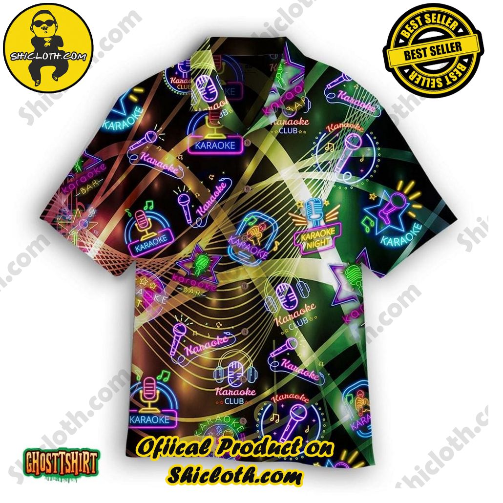 Discover the Perfect Beachwear: Shicloth's Stylish Summer Shirts for Your Next Vacation 94 Amazing Karaoke Neon Sign Aloha Hawaiian Shirt
