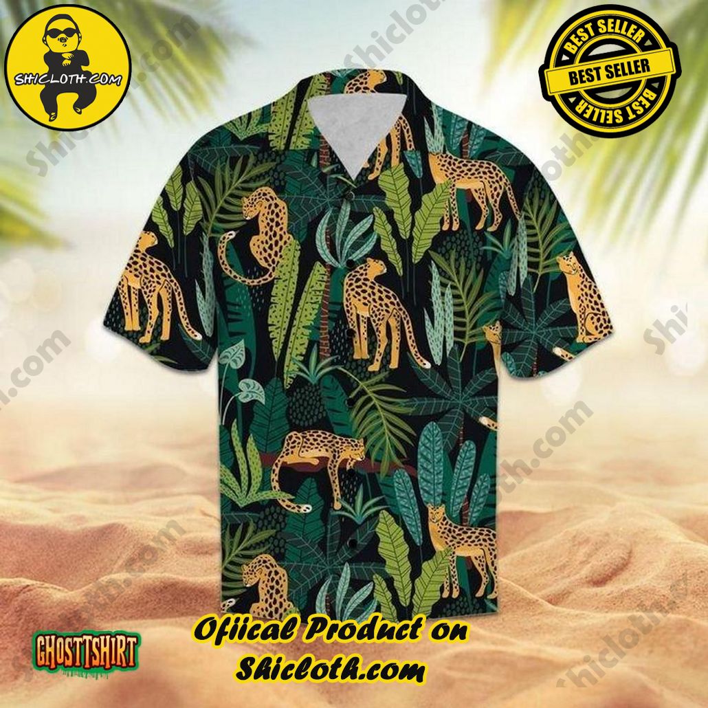 Discover the Perfect Beachwear: Shicloth's Stylish Summer Shirts for Your Next Vacation 98 Amazing Leopard Green Aloha Hawaiian Shirt