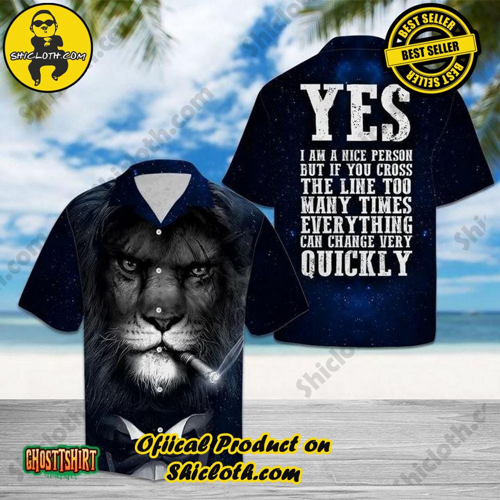 Shicloth Beach Shirts: The Perfect Summer Wardrobe Staple 4 Amazing Lion Blue Aloha Hawaiian Shirt