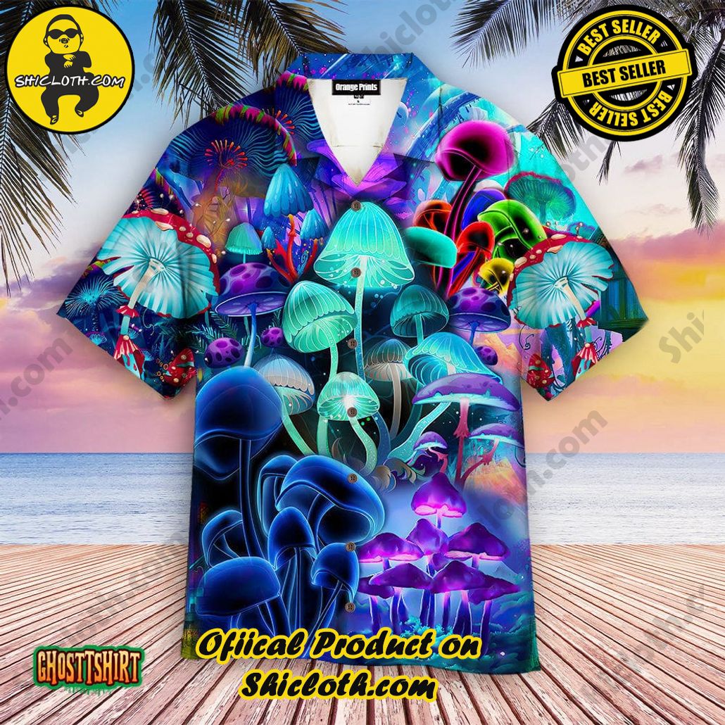 Shicloth Beach Shirts: The Perfect Summer Wardrobe Staple 10 Amazing Magic Mushroom Peace Life Aloha Hawaiian Shirt