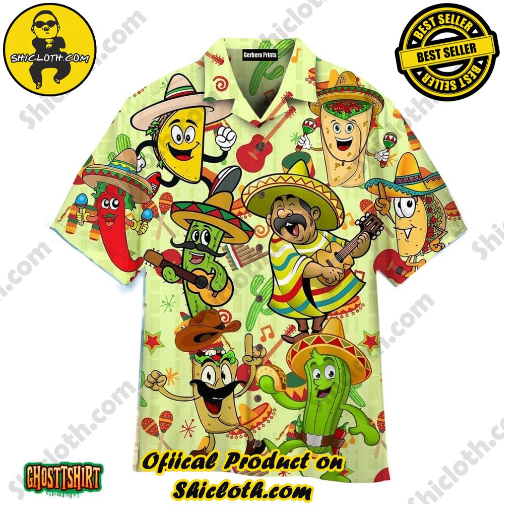 Shicloth Beach Shirts: The Perfect Summer Wardrobe Staple 15 Amazing Mexican Food Hawaii Pattern Aloha Hawaiian Shirt