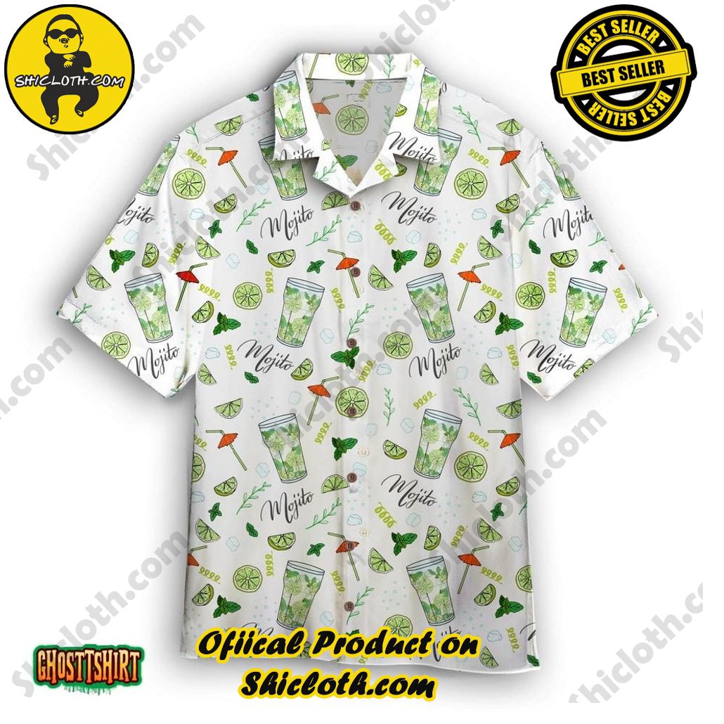 Shicloth Beach Shirts: The Perfect Summer Wardrobe Staple 17 Amazing Mojito Green White Aloha Hawaiian Shirt
