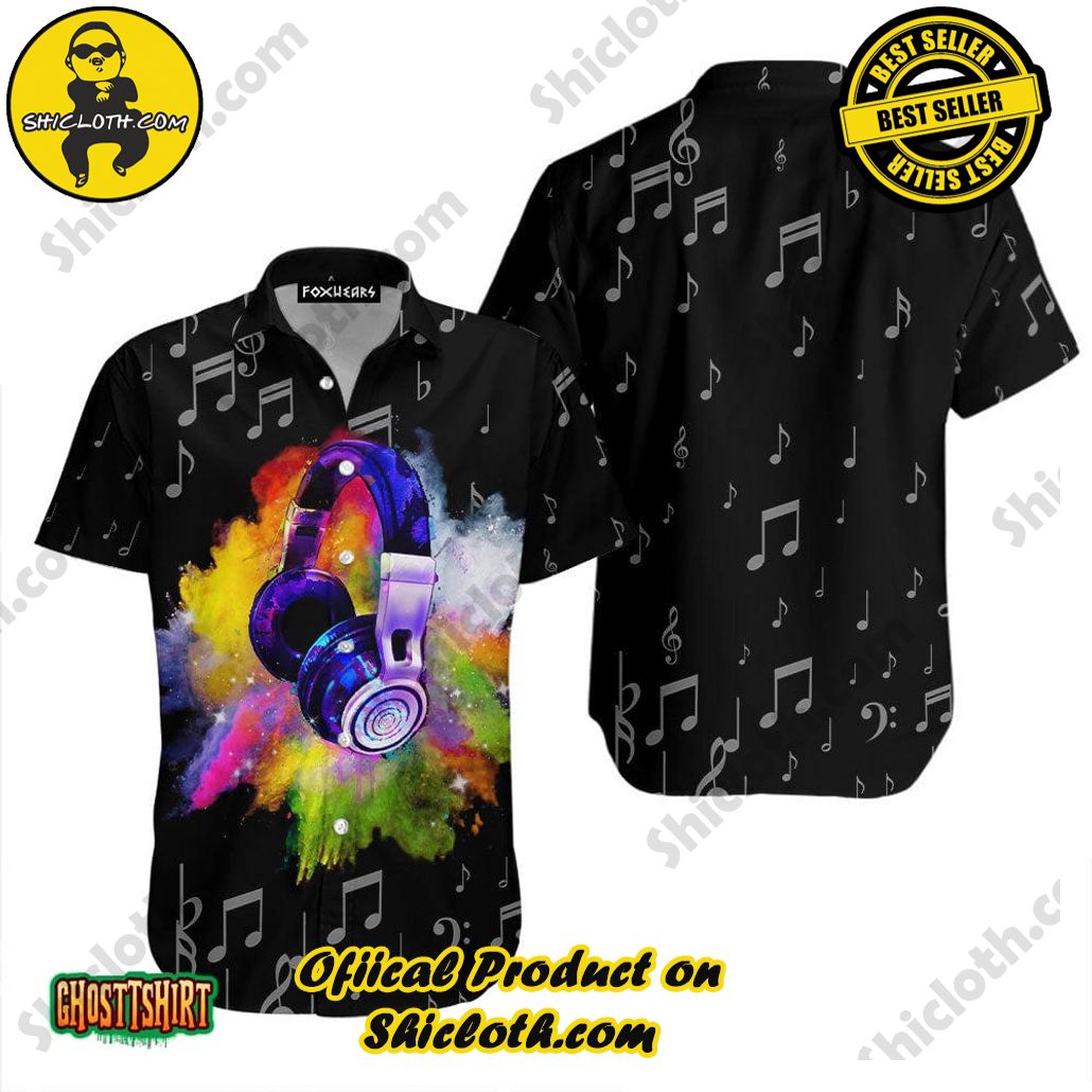 Shicloth Beach Shirts: The Perfect Summer Wardrobe Staple 21 Amazing Music Headphones Black Aloha Hawaiian Shirt