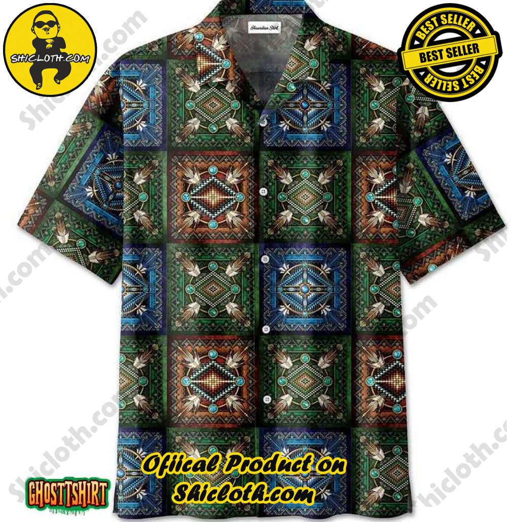 Shicloth Beach Shirts: The Perfect Summer Wardrobe Staple 23 Amazing Native American Art Pattern Aloha Hawaiian Shirt