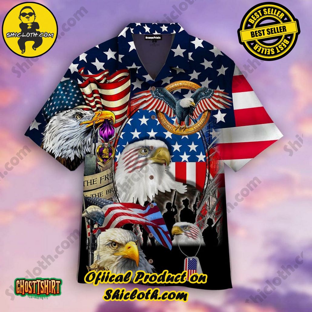Shicloth Beach Shirts: The Perfect Summer Wardrobe Staple 43 Amazing Patriotic Eagle Aloha Hawaiian Shirt
