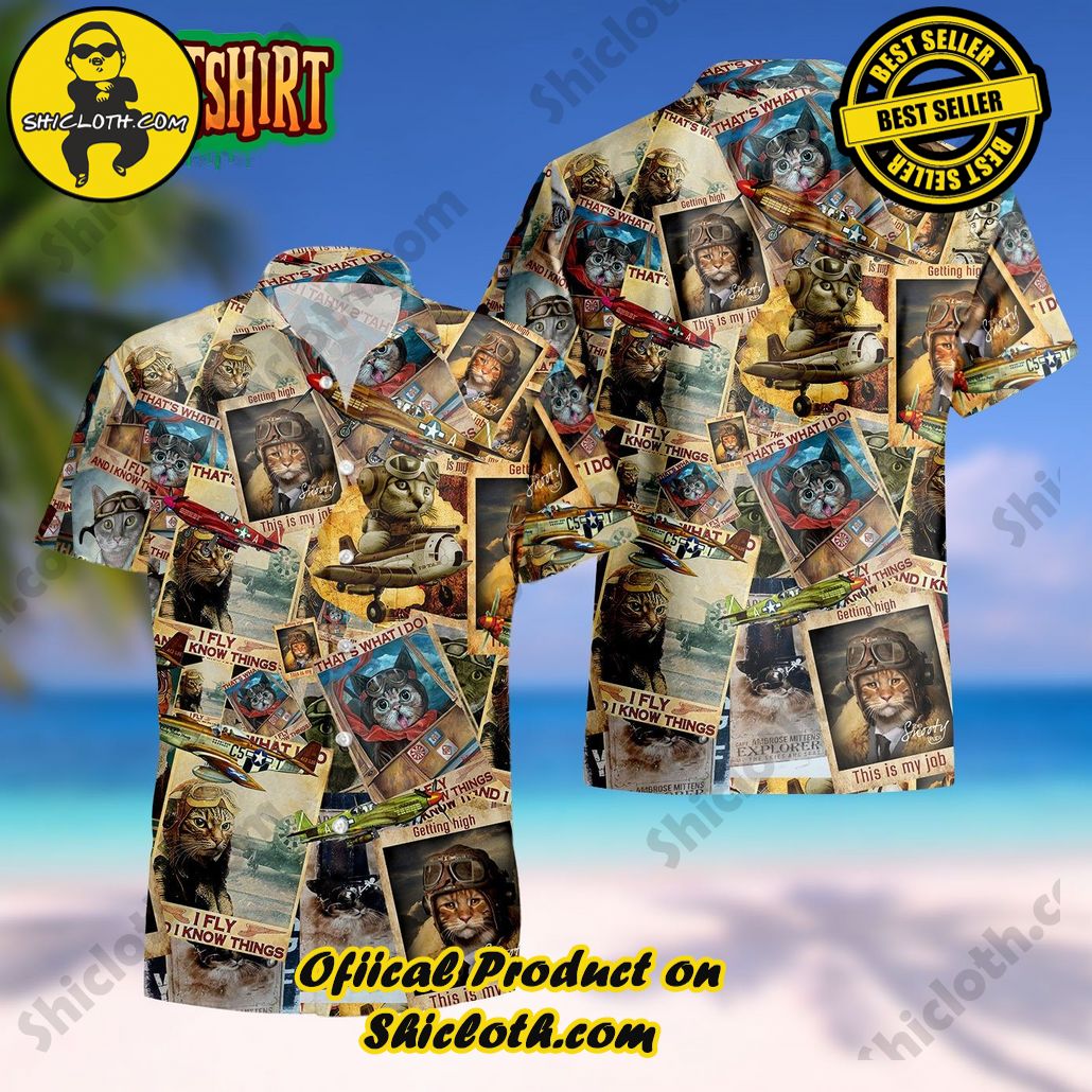 Shicloth Beach Shirts: The Perfect Summer Wardrobe Staple 47 Amazing Pilot Cat Hawaiian Shirt
