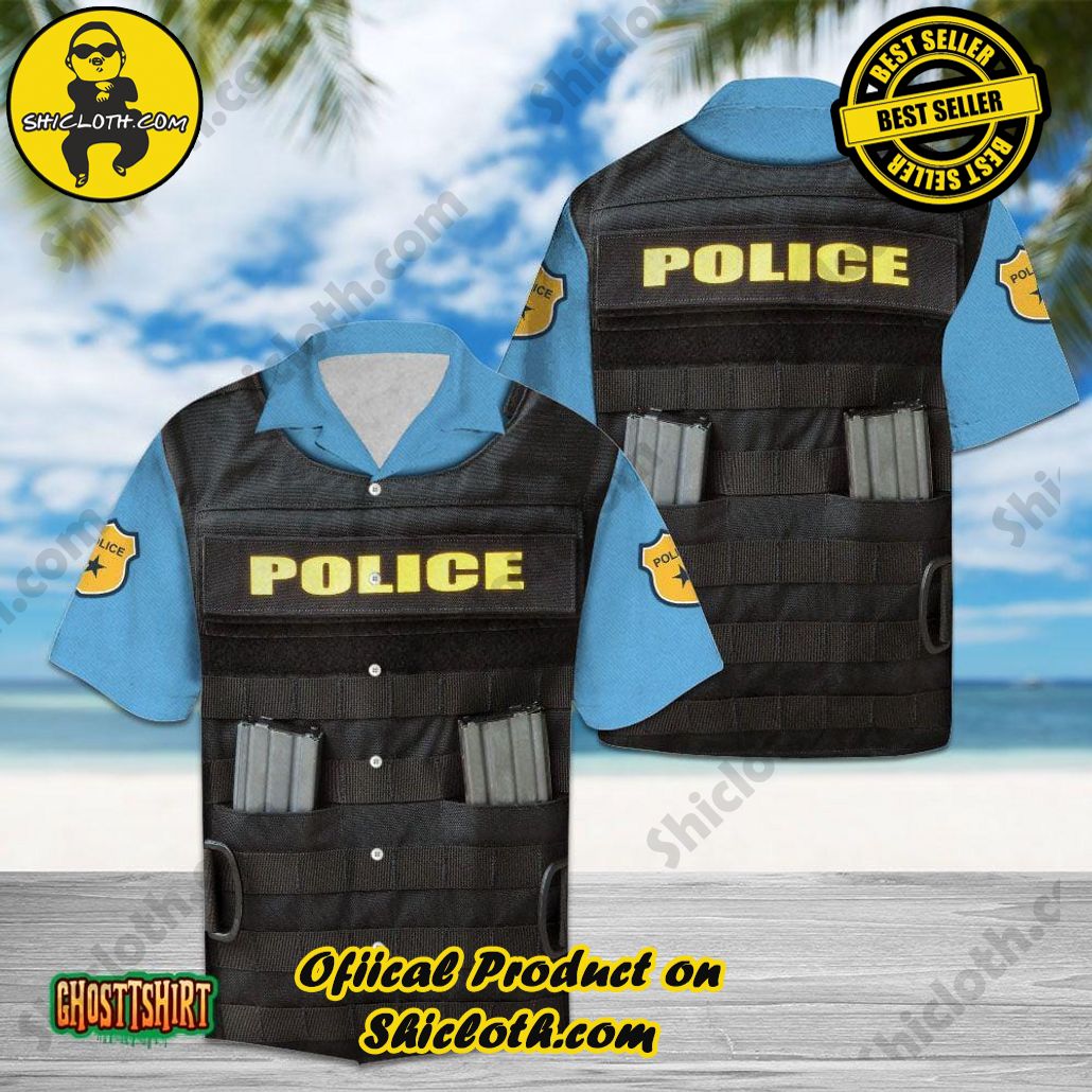 Shicloth Beach Shirts: The Perfect Summer Wardrobe Staple 59 Amazing Police Blue And Black Aloha Hawaiian Shirt