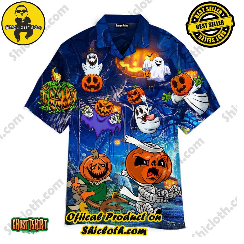 Shicloth Beach Shirts: The Perfect Summer Wardrobe Staple 65 Amazing Pumpkin And Ghost Halloween Aloha Hawaiian Shirt