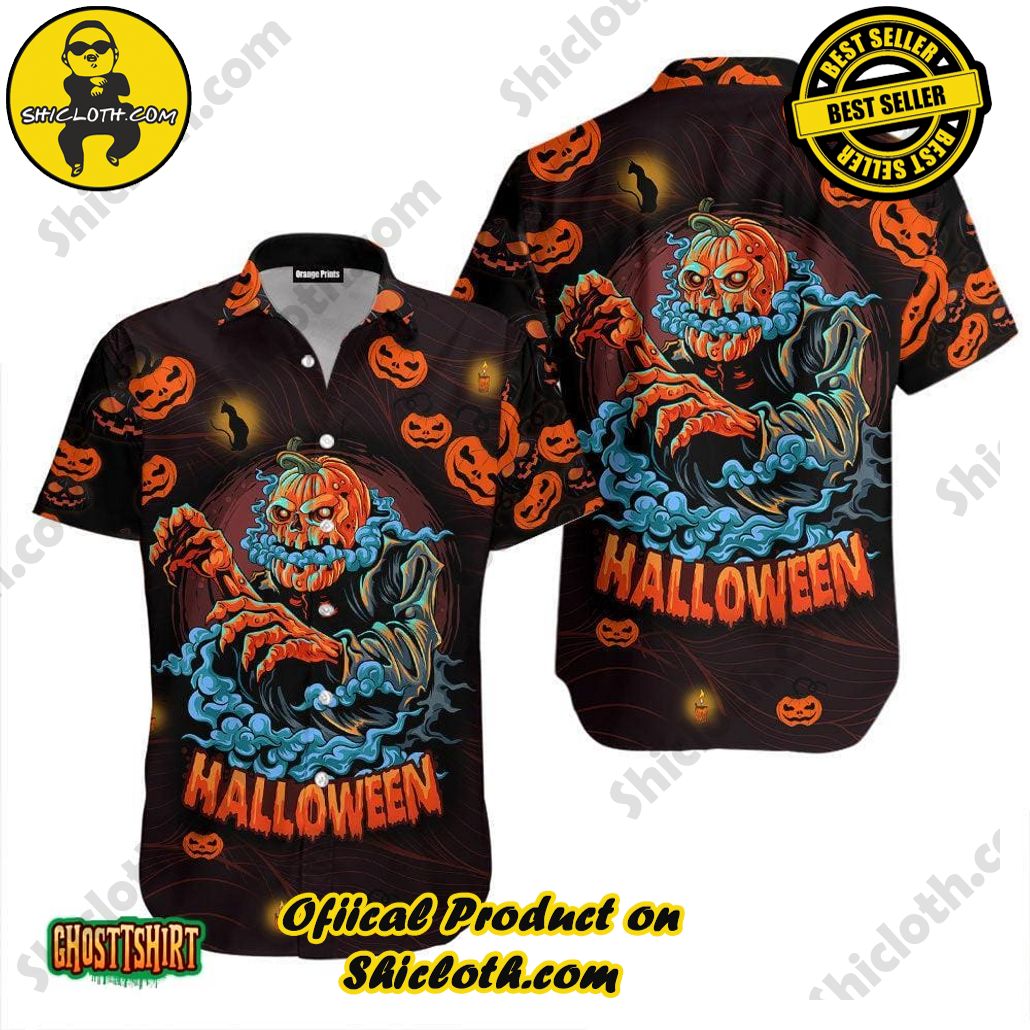 Shicloth Beach Shirts: The Perfect Summer Wardrobe Staple 66 Amazing Pumpkin Halloween Aloha Hawaiian Shirt