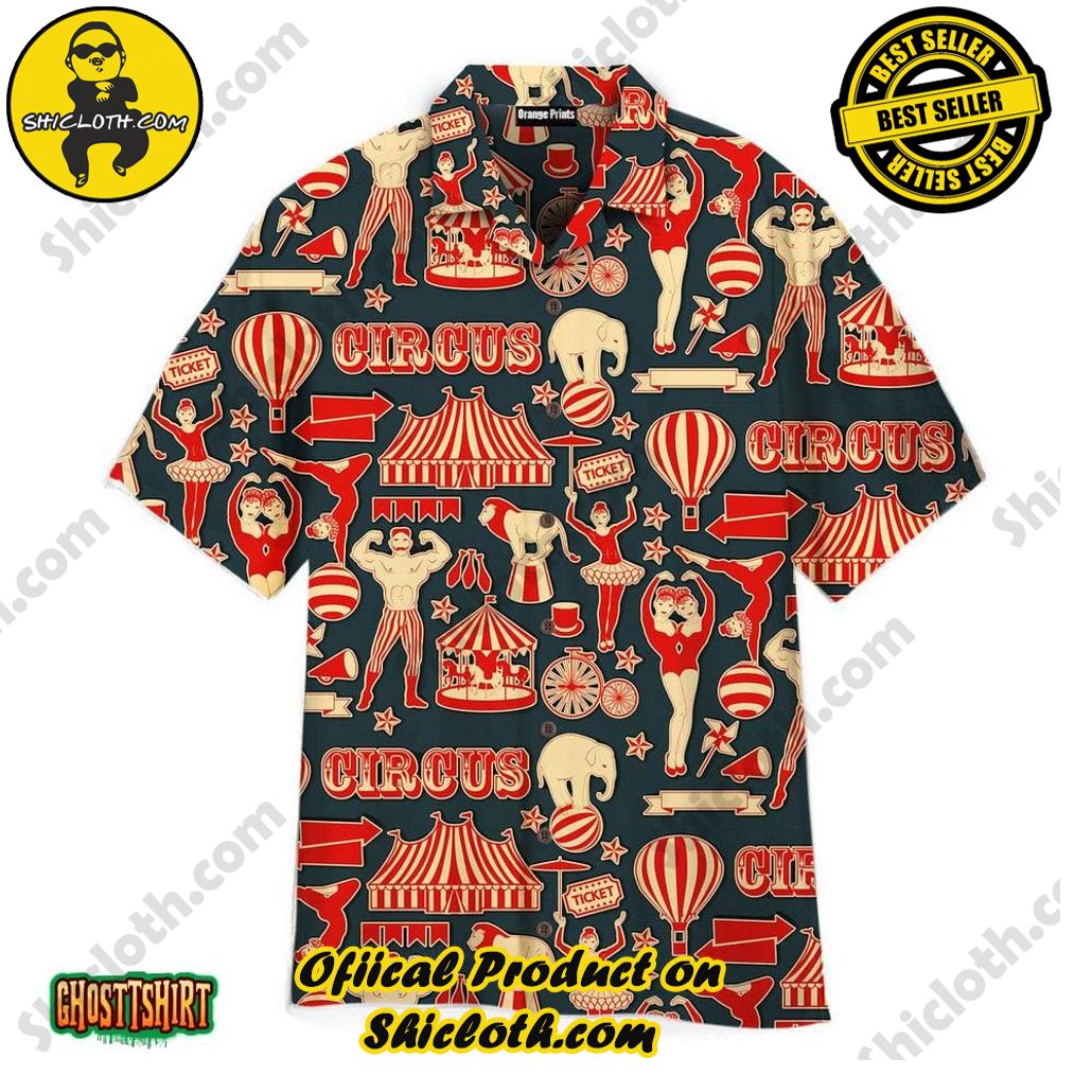 Shicloth Beach Shirts: The Perfect Summer Wardrobe Staple 75 Amazing Retro Circus Aloha Hawaiian Shirt