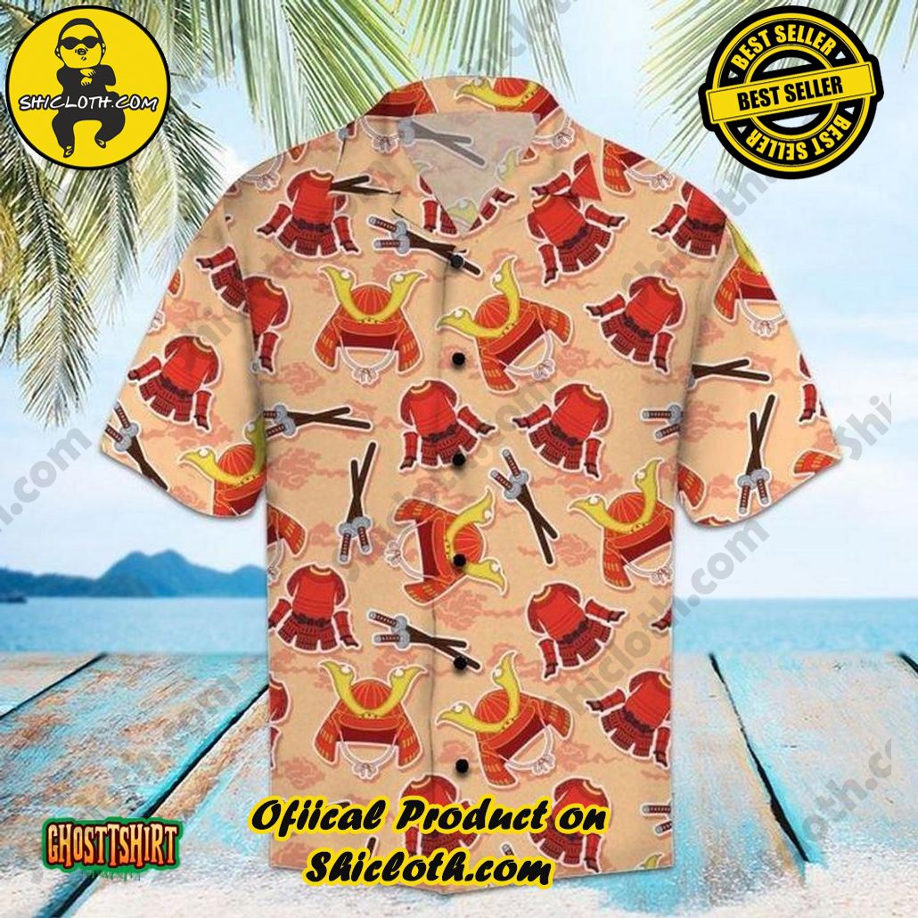 Shicloth Beach Shirts: The Perfect Summer Wardrobe Staple 81 Amazing Samurai Red Aloha Hawaiian Shirt