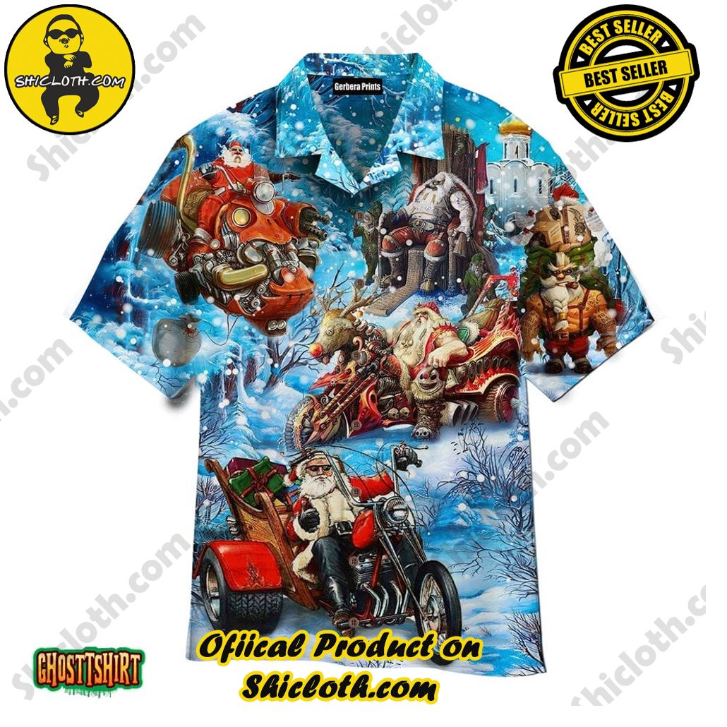Shicloth Beach Shirts: The Perfect Summer Wardrobe Staple 82 Amazing Santa Biker Christmas Aloha Hawaiian Shirt
