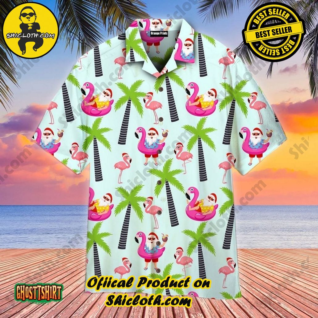 Shicloth Beach Shirts: The Perfect Summer Wardrobe Staple 84 Amazing Santa Claus Flamingo Aloha Aloha Hawaiian Shirt