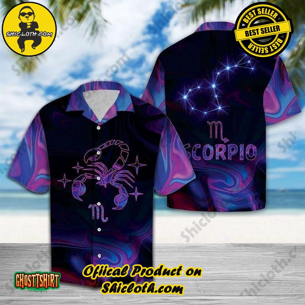 Shicloth Beach Shirts: The Perfect Summer Wardrobe Staple 88 Amazing Scorpio Horoscope Purple Aloha Hawaiian Shirt