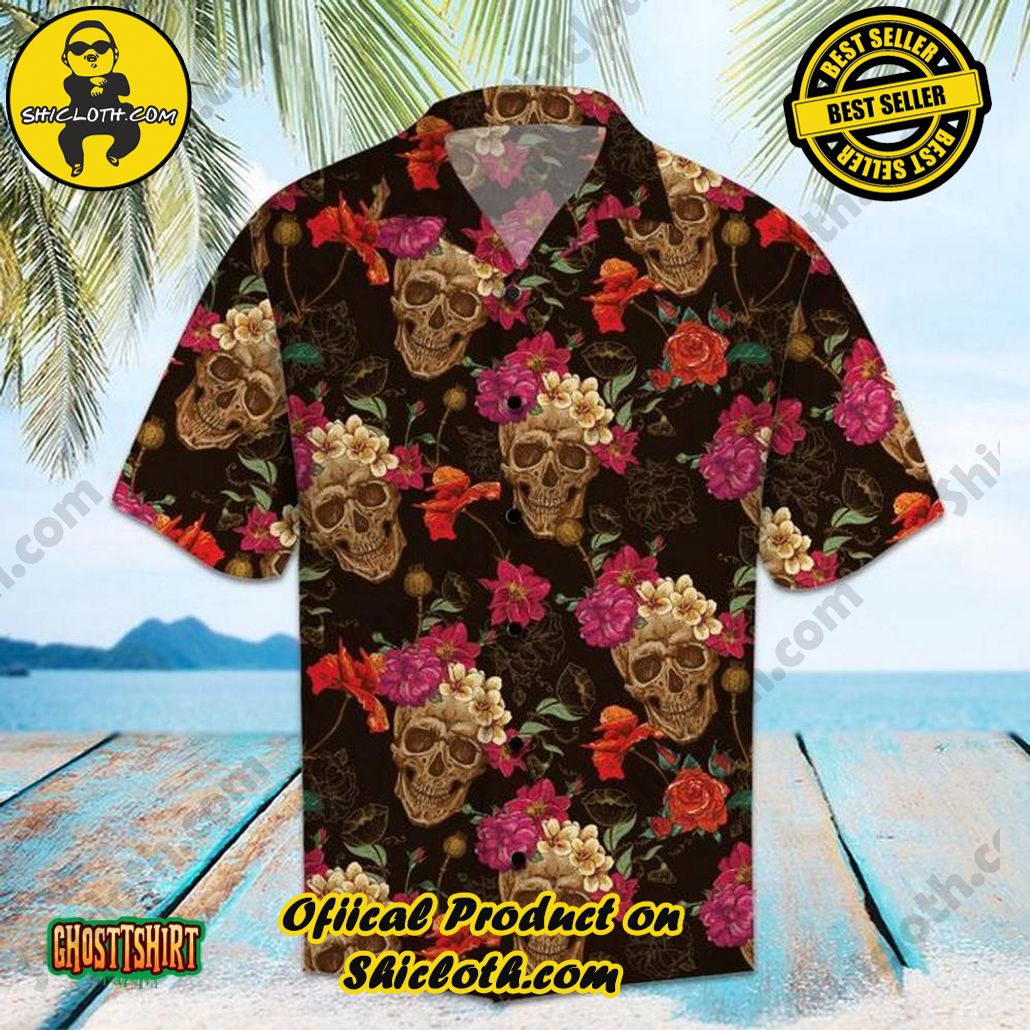 Shicloth Beach Shirts: The Perfect Summer Wardrobe Staple 91 Amazing Skull Aloha Hawaiian Shirt