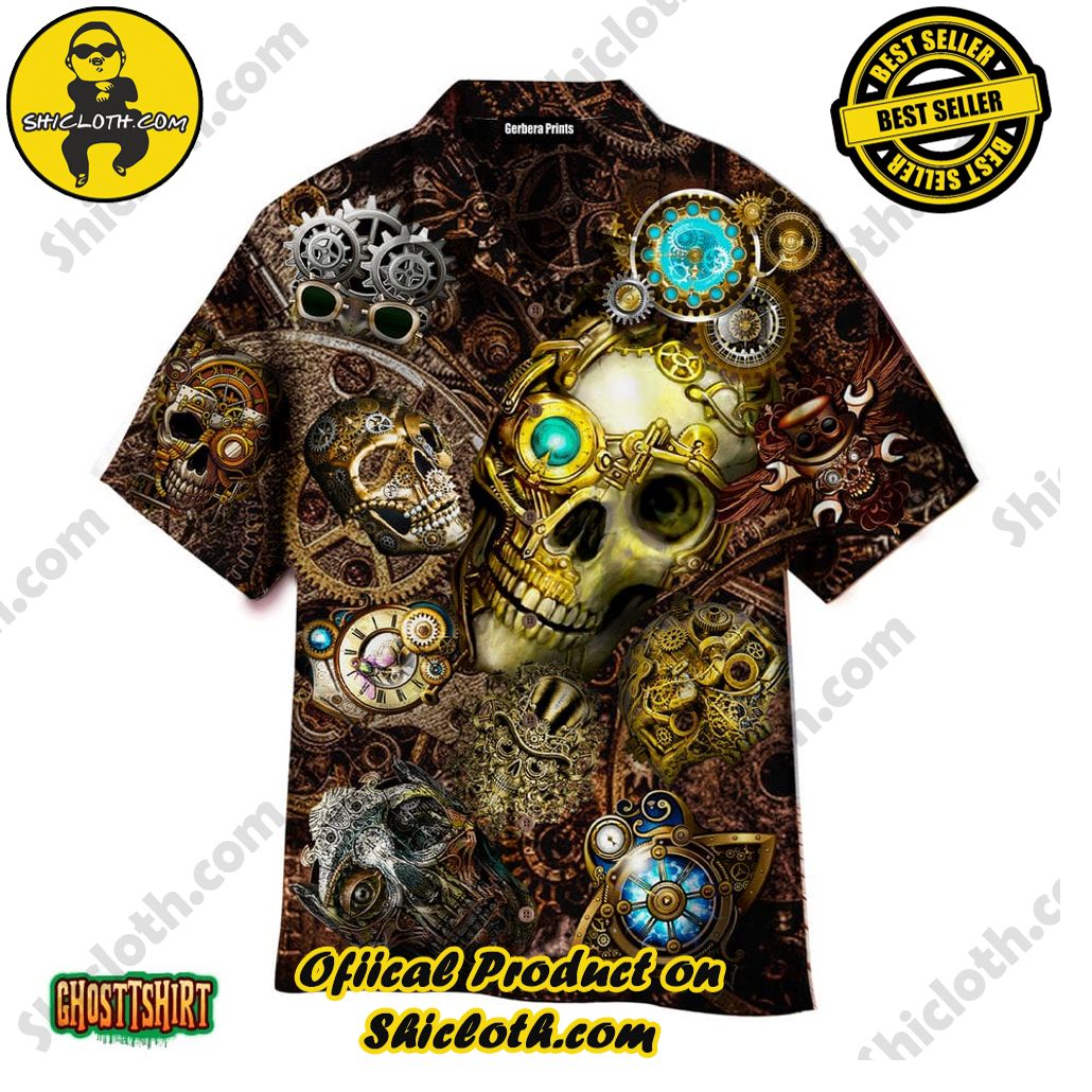 Shicloth Beach Shirts: The Perfect Summer Wardrobe Staple 98 Amazing Steampunk Skull Aloha Hawaii Shirt For Men Women