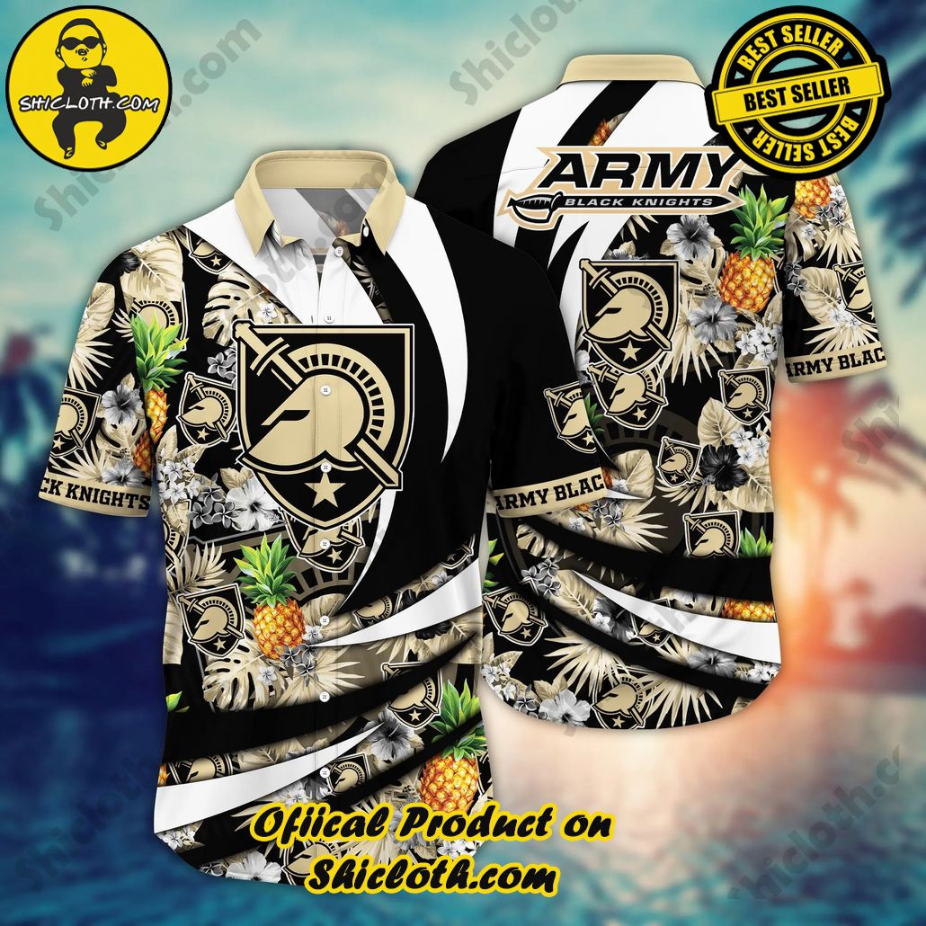Show Your Team Spirit with Shicloth NCAA Beach Shirts 21 Army Black Knights NCAA Hawaiian Shirt Vacation Time Aloha Shirt