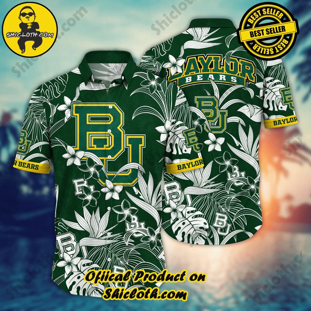 Show Your Team Spirit with Shicloth NCAA Beach Shirts 34 Baylor Bears NCAA Hawaiian Shirt Music Festivalstime Aloha Shirt