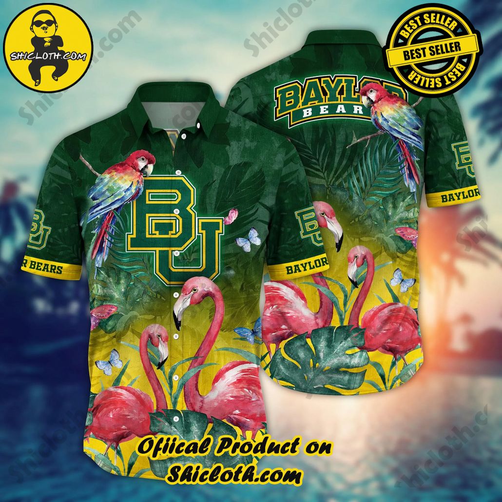 Show Your Team Spirit with Shicloth NCAA Beach Shirts 35 Baylor Bears NCAA Hawaiian Shirt Outdoor Movies Aloha Shirt