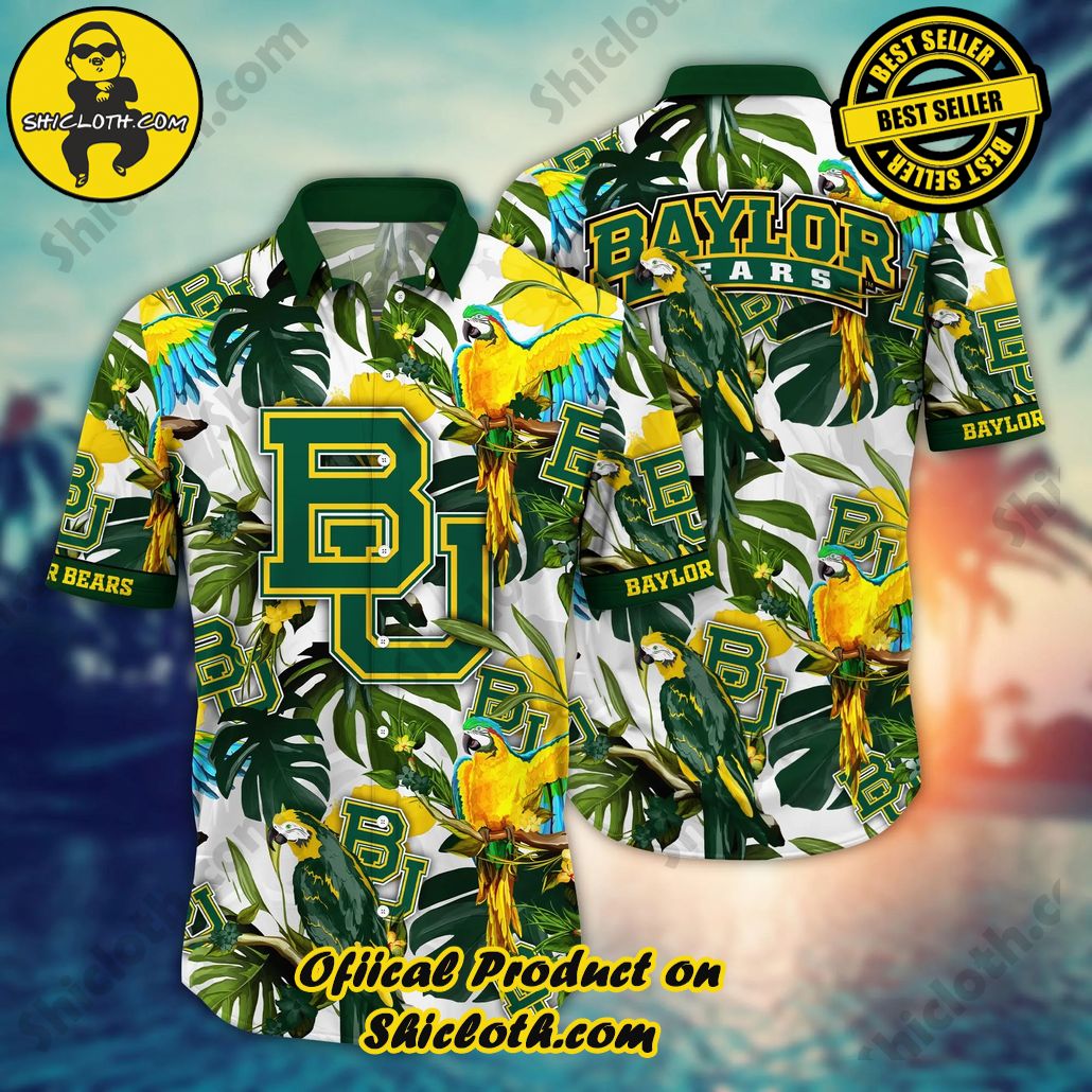 Show Your Team Spirit with Shicloth NCAA Beach Shirts 36 Baylor Bears NCAA Hawaiian Shirt Outdoor Moviestime Aloha Shirt