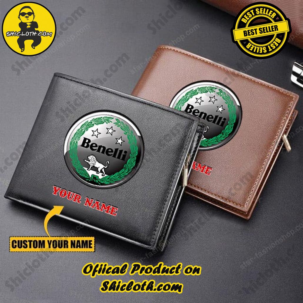 Discover the Timeless Elegance: Shicloth's Leather Wallet Unveiled 4 Benelli Motorcycles Custom Name Handmade Leather Wallet