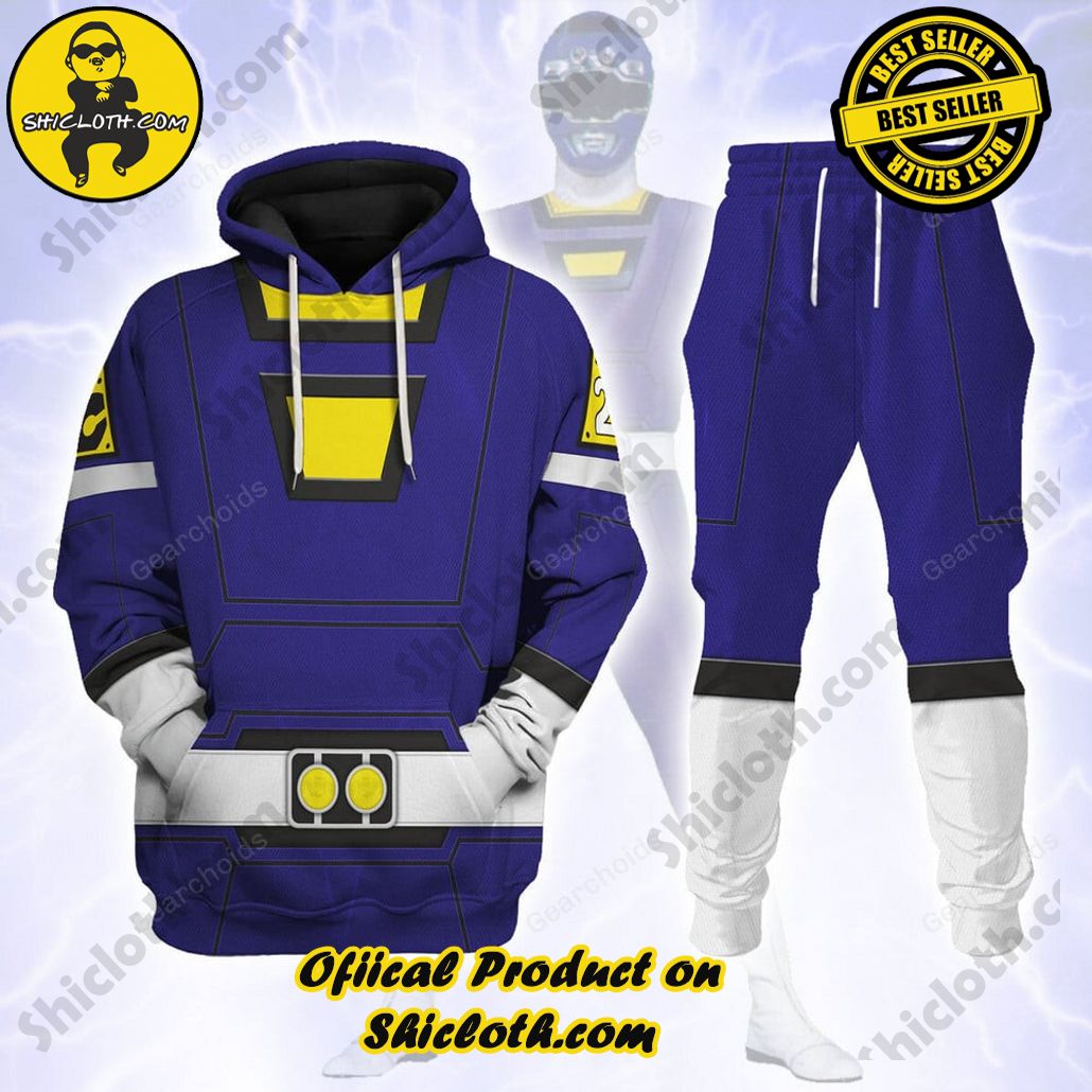 Unleash Your Inner Ranger: Introducing Shicloth's Power Rangers Lightspeed Outfit Costume Collection 2 Blue Power Rangers Turbo Hoodies Sweatshirt T-shirt Hawaiian Tracksuit