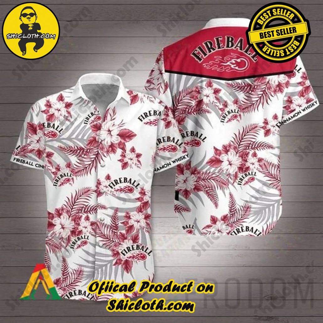 Discover Paradise: Shicloth's Button Shirt - Hawaiian Shirt 6 Boho Tropical Flowers Fireball Button Shirt - Hawaiian Shirt