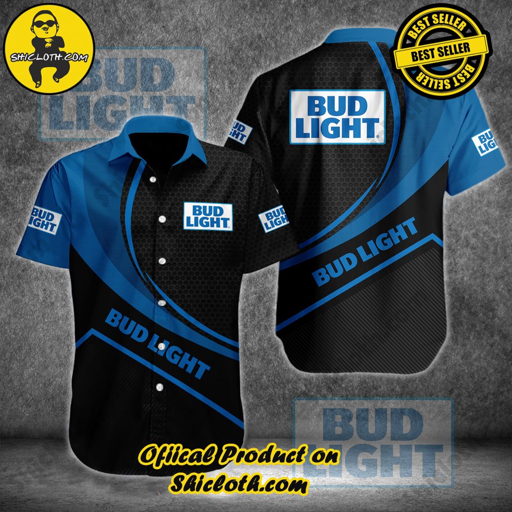 Unleash Your Inner Islander: Shicloth's Hawaiian Beach Shirts For Men 9 Bud Light Button Beach Shirts For Men Version 1