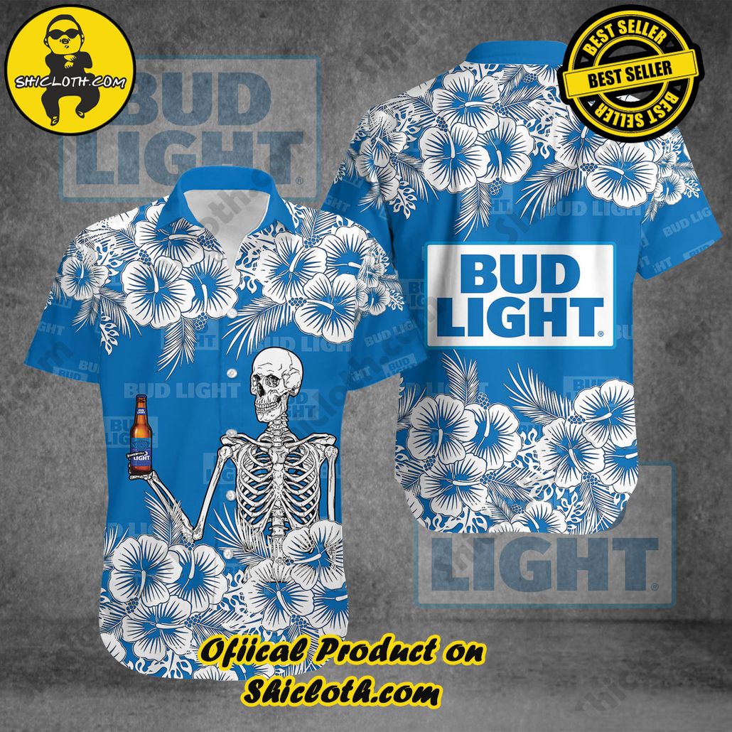 Unleash Your Inner Islander: Shicloth's Hawaiian Beach Shirts For Men 11 Bud Light Button Beach Shirts For Men Version 3