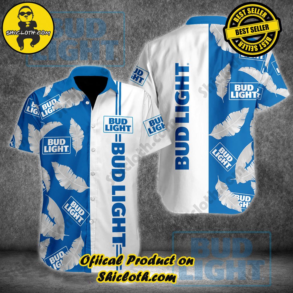 Unleash Your Inner Islander: Shicloth's Hawaiian Beach Shirts For Men 12 Bud Light Button Beach Shirts For Men Version 4