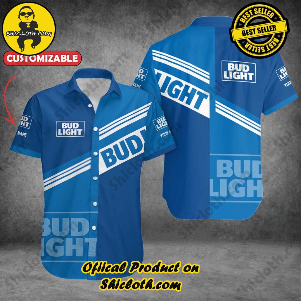 Unleash Your Inner Islander: Shicloth's Hawaiian Beach Shirts For Men 13 Bud Light Button Beach Shirts For Men Version 5