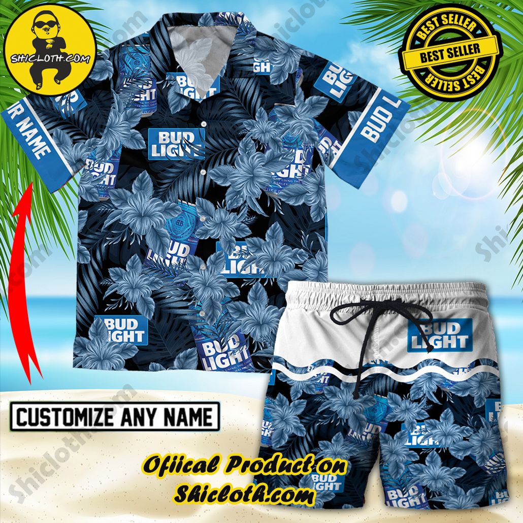 Unleash Your Inner Islander: Shicloth's Hawaiian Beach Shirts For Men 22 Bud Light Tropical Hawaiian Beach Shirts For Men & Shorts