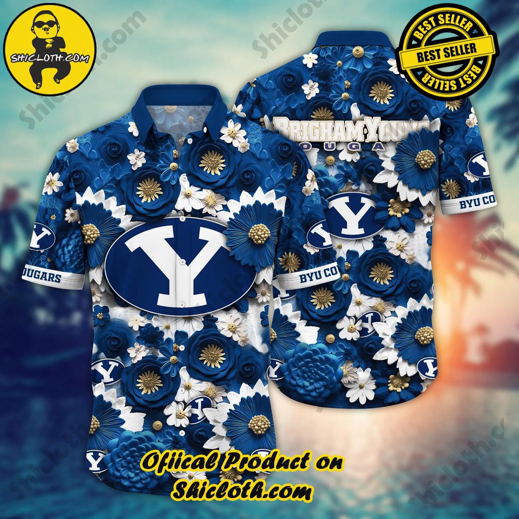 Show Your Team Spirit with Shicloth NCAA Beach Shirts 56 Byu Cougars NCAA Hawaiian Shirt Trending For This Summer Customize Shirt Any Team