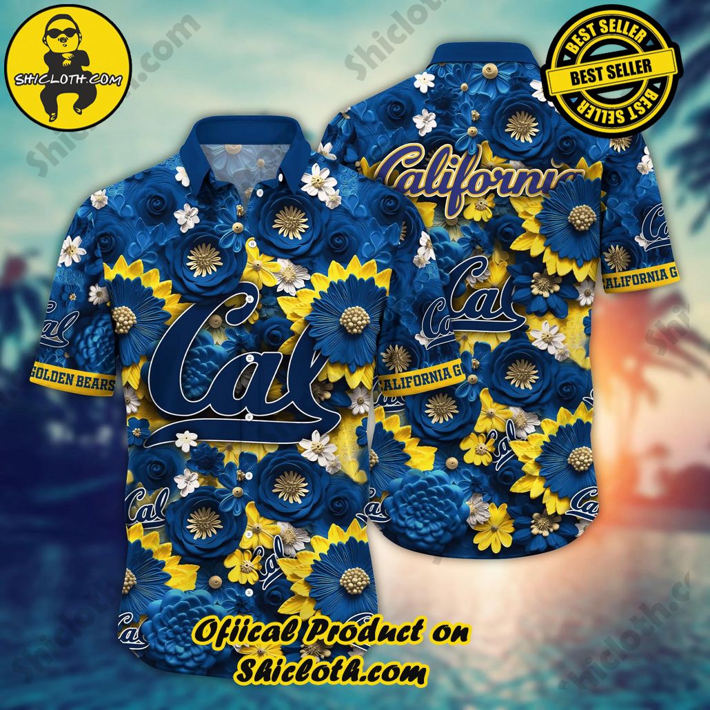 Show Your Team Spirit with Shicloth NCAA Beach Shirts 61 California Golden Bears NCAA Hawaii Shirt Fans Vacation International Sports