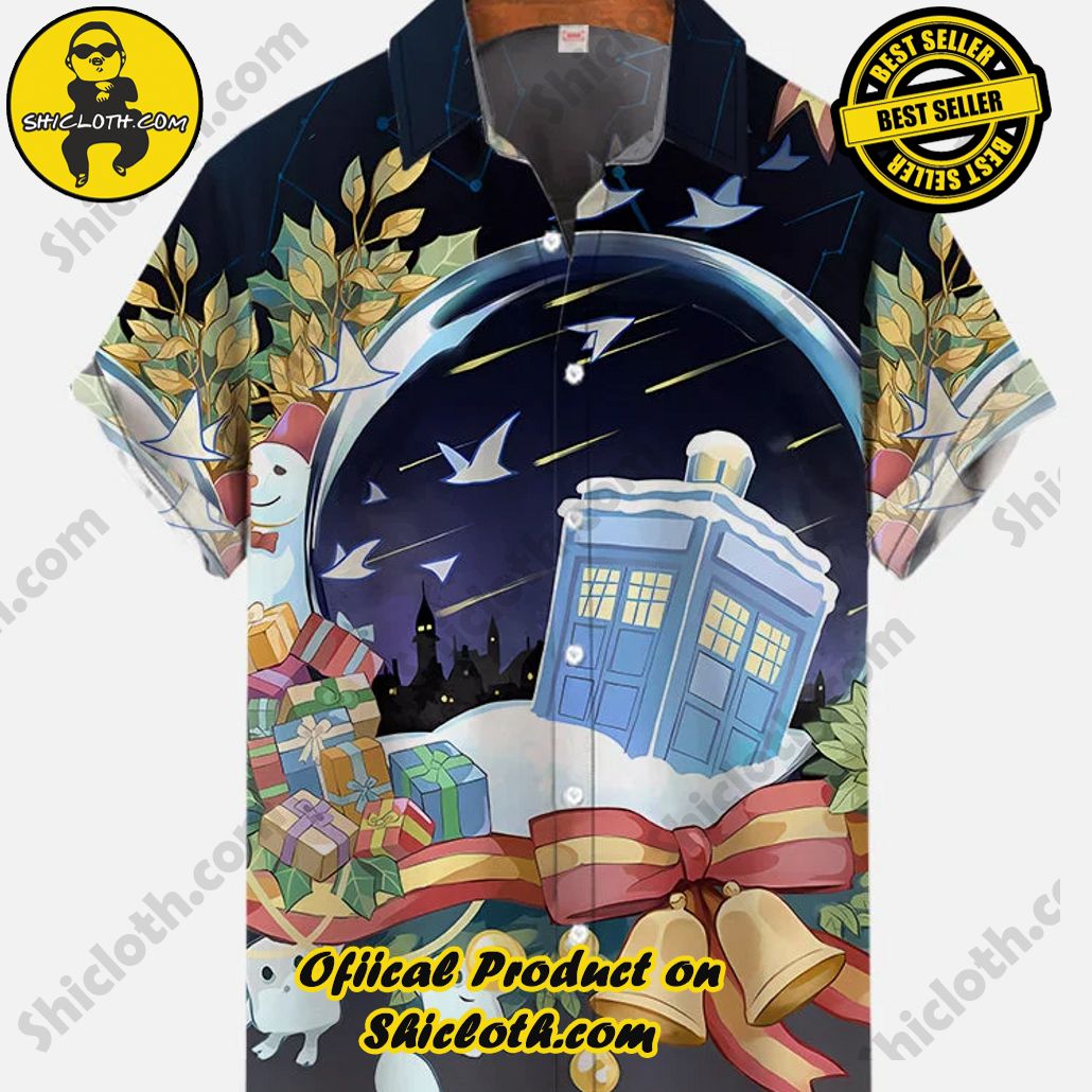 Shicloth Short Sleeve Shirts: The Perfect Way to Stay Cool and Comfortable on Your Beach Vacation 9 Christmas Crystal Ball Time Travel Box And Shooting Stars Printing Short Sleeve Shirt
